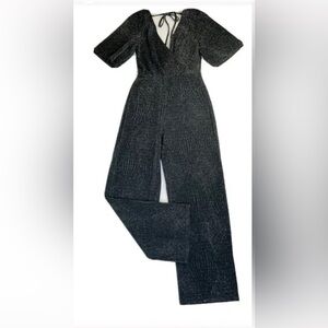 Sparkly Black metallic jumpsuit from Altard State